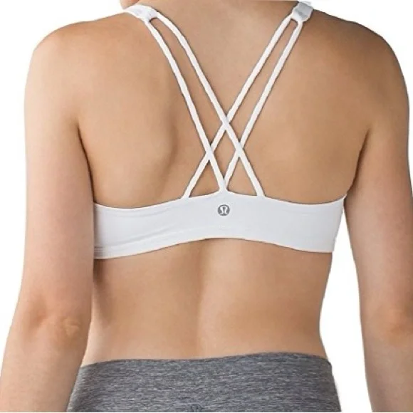 Lululemon Free to Be Bra White Size 6 - Picture 2 of 5